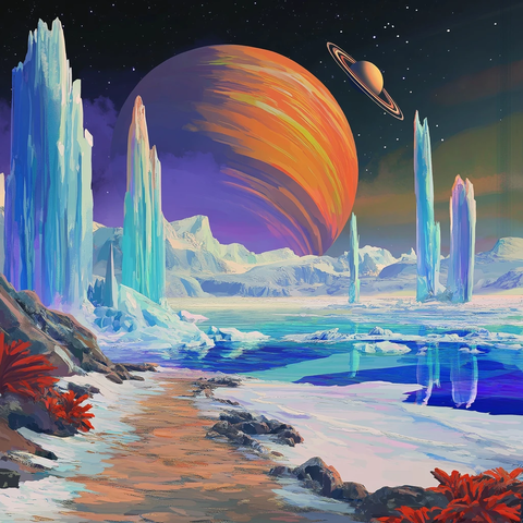 冰川路径与环状星体