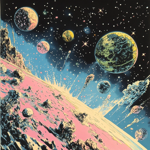 银河全景浮动星体超新星