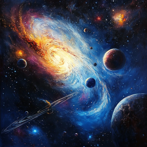 宇宙星球星辰璀璨景象