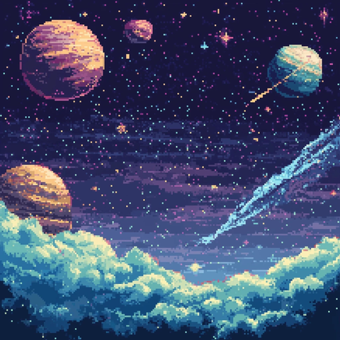 星际空间像素艺术
