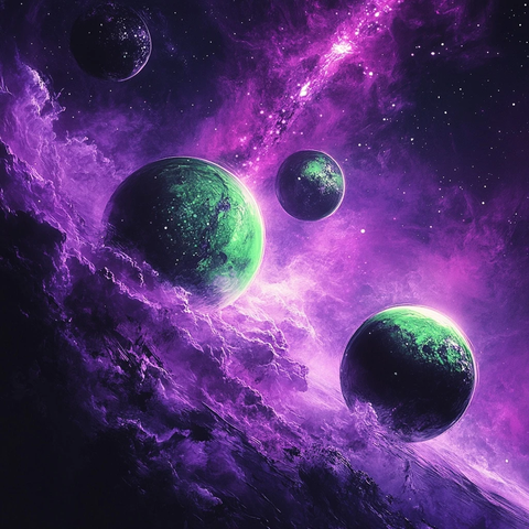 太空星球星际闪光