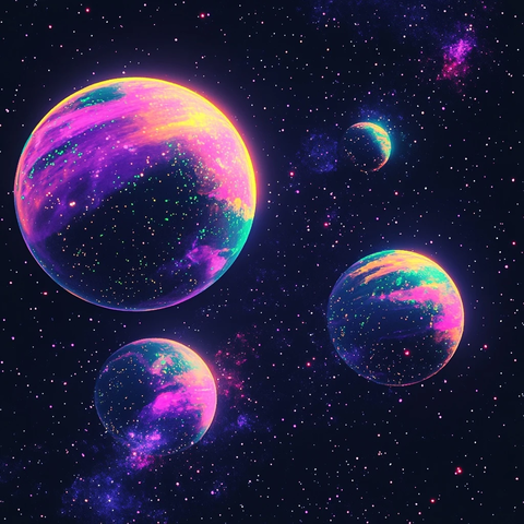 霓虹星球像素空间