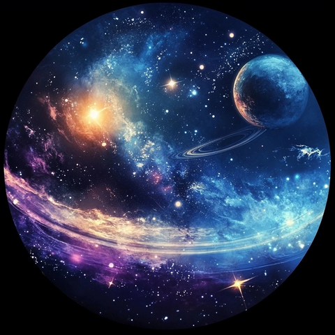 外星飞船停靠岩石星球