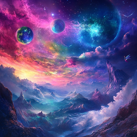 仙女精灵飞舞银月