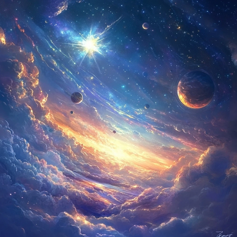 创世之初的光明与星辰