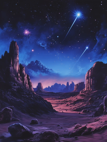 沙漠夜空电影海报