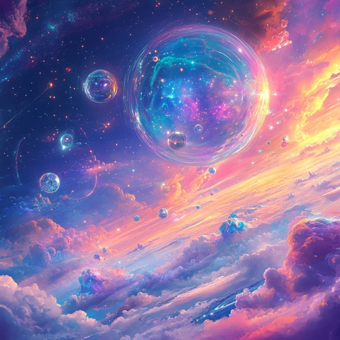 银河星系全息形态想象