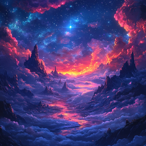 星空云层幻想设计