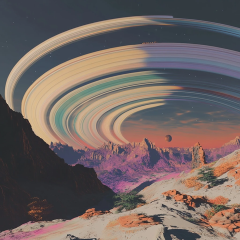 外星岩石与环状巨行星