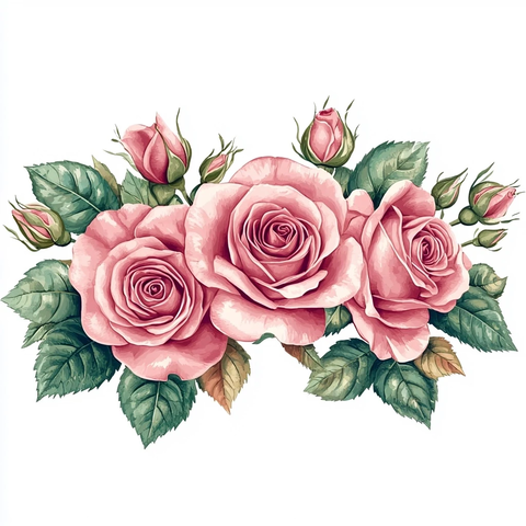 粉色玫瑰婚礼花艺横幅