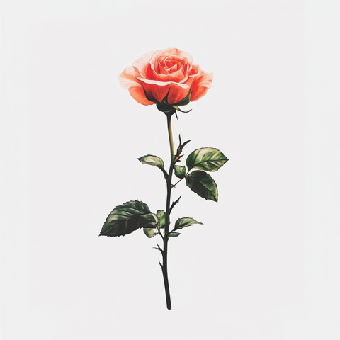 玫瑰花图案上衣设计