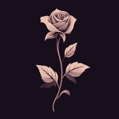 维多利亚玫瑰矢量标志