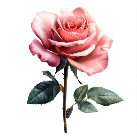 粉色玫瑰空气刷设计