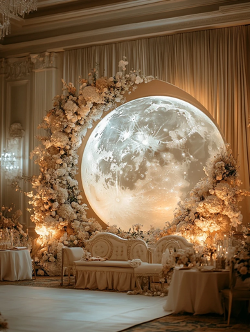 巨型月亮婚礼装饰