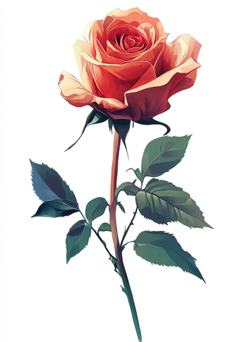 矢量玫瑰高分辨率设计