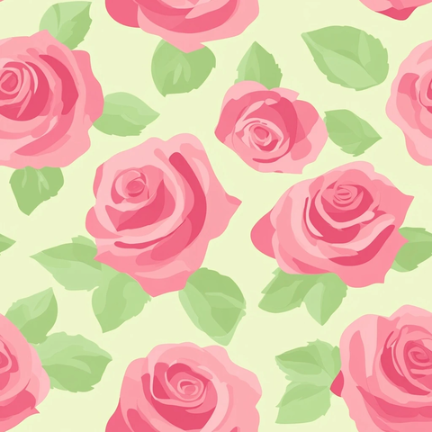 玫瑰花重复图案