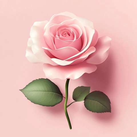 粉色玫瑰矢量艺术情人节设计