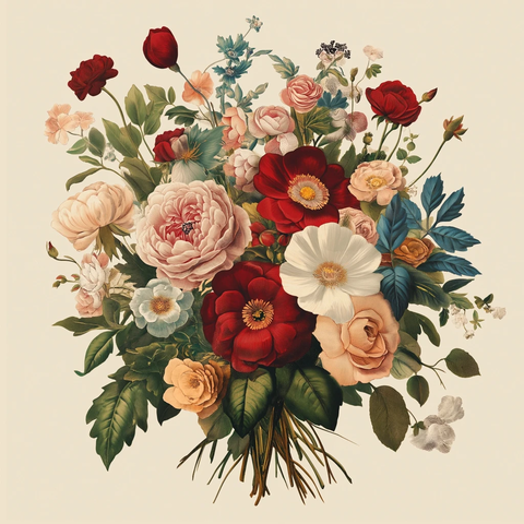 维多利亚风格花束