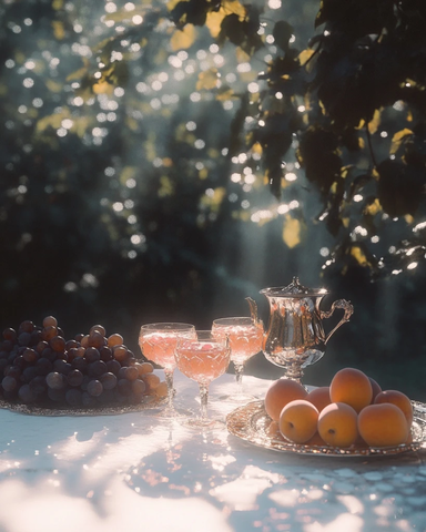 白桌布红酒葡萄钻石