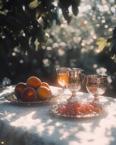 白桌布红酒葡萄钻石