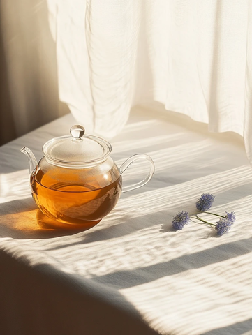 茶壶与茶杯白背景