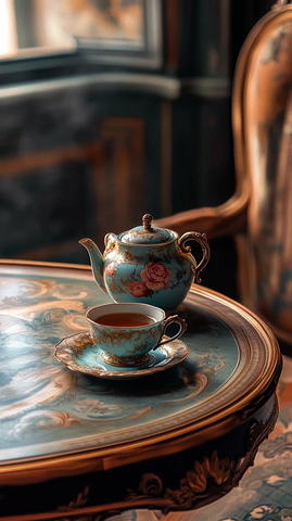 茶壶茶杯与茶托组合