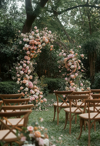 花园婚礼仪式装饰