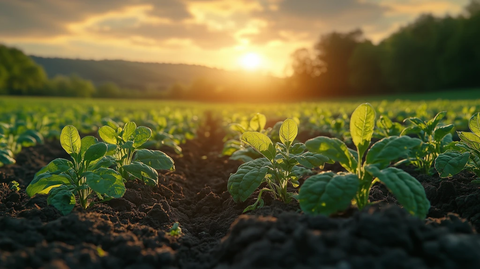 春季农田茂盛景象