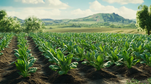 玉米地蔬菜生长场景
