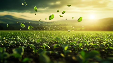 健康植物种子落地