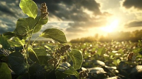 大豆田详细超真实摄影