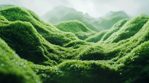 清澈抹茶海光影