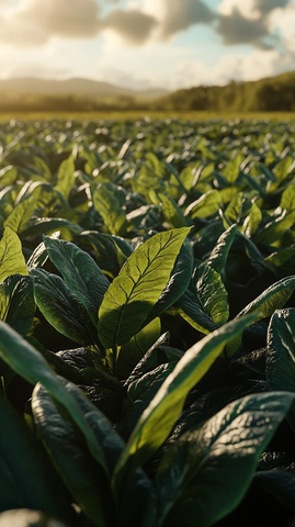 烟草叶生长田野桌面壁纸