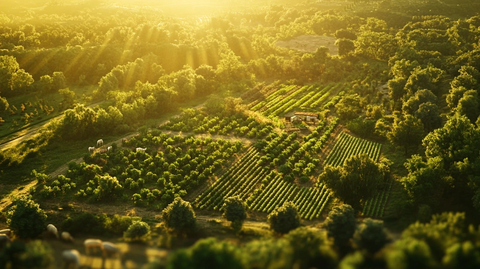 再生农场生态种植全景