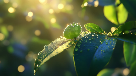 透明绿蛋静待晨光