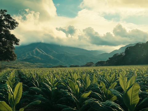 烟草田野动态影像