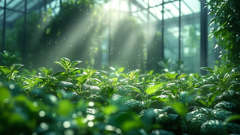 智能农场绿植温室阳光