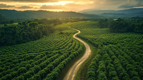 可可种植园小路