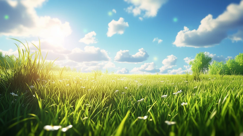 草地卡通风格场景