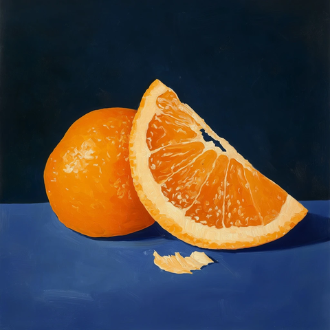 橙皮剥落与深蓝背景
