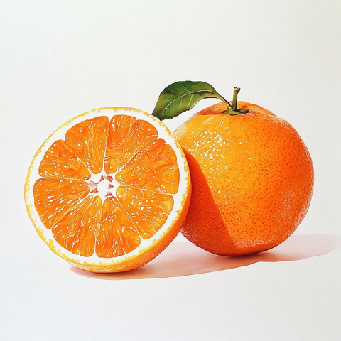 两半削皮普通话柑橘