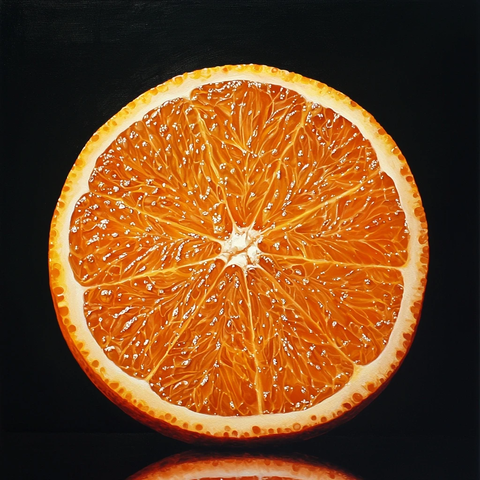 切片橙子与微观结构