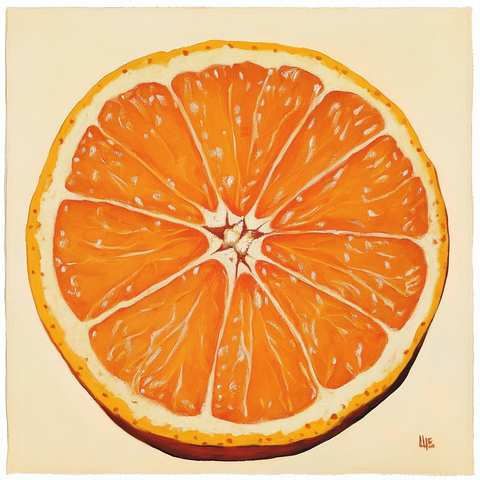 南瓜波点艺术插画