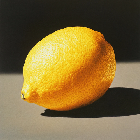 倾斜柠檬光影对比