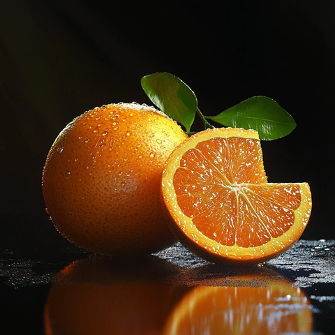 桌上完整橙子影院灯光