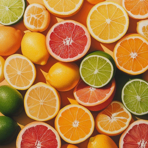 新鲜橙柠檬青柠葡萄柚