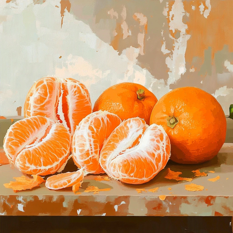 剥皮橙子与白色条纹漫画