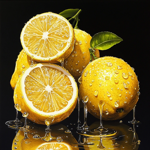 柠檬水滴形状八