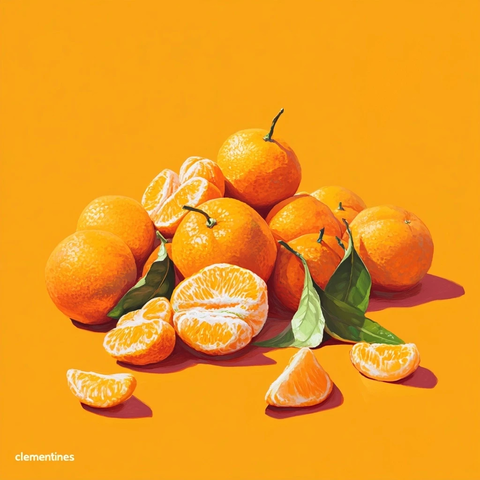 清新小柑橘简约封面