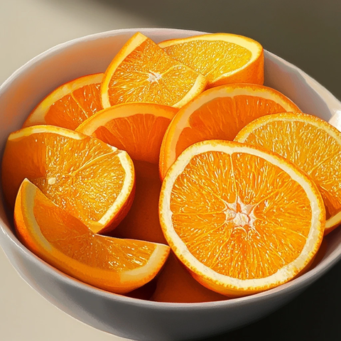 夏日橙片水果碗